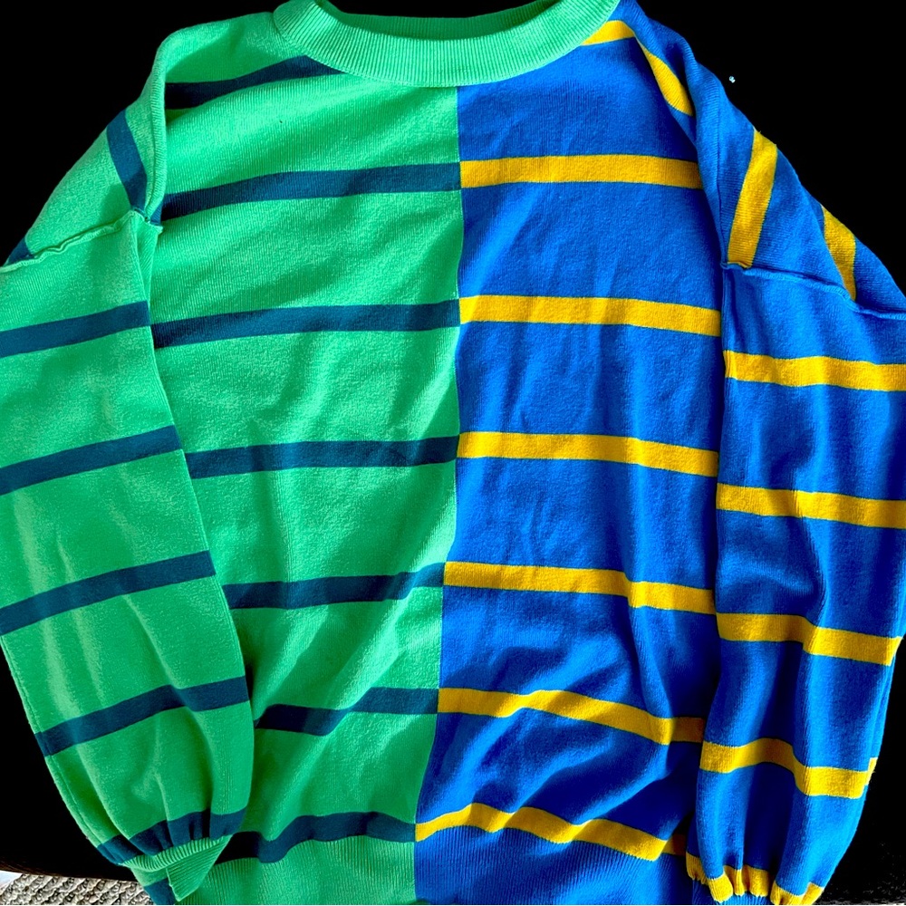 Color block sweater